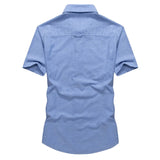 WIAOFELLAS  -  New Short Sleeve Shirt Men's Summer Polo Neck Shirt Korean Version Slim Fit Fashion Half Sleeve Shirt