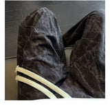 WIAOFELLAS  -  Straight Pants New Autumn and Winter Fleece Warm Sweatpants Men's Loose Casual Nine-point Pants