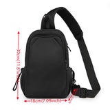 WIAOFELLAS  -  Fashionable And Cool Men's Crossbody Bag Lightweight Senior Waterproof Fabric Small Chest Bag Casual   Simplicity Shoulder Bag