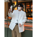 Wiaofellas  -  Autumn New Leisure Blazers Men High-end Fashion Casual Suit Jackets Male Streetwear Simple Korean All-match Suit-tops