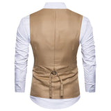 WIAOFELLAS  -  Black Embroidery Suit Vest Men Gilet Homme Brand Slim Fit Waistcoat Men Casual Business Party Wedding Prom Dress Vests XXL