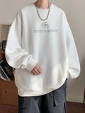 Wiaofellas  -  Autumn Hip Hop Letter Crewneck Sweatshirt Men New Y2k Streetwear Pullover Hoodies Korean Fashion Vintage sudaderas para hombre
