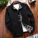 WIAOFELLAS  -  Jacket men's spring loose cotton men's jacket Nice new spring and autumn casual jacket coat male