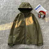 WIAOFELLAS  -  Autumn Spring Casual Men's Outdoor Jacket Basic Solid Colour Hooded Windbreaker Unisex Coats Waterproof Male Jackets