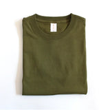 WIAOFELLAS  -  Urban 220g Japanese Cotton Thick T-shirt Unisex Heavy Summer Solid Color Seamless Woven Tops Round Neck Men Short Sleeve T-shirt
