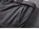 Wiaofellas  -  Men's Cargo Shorts Summer Casual Loose Multi-Pocket Leisure Straight Pants Retro Style Trend Male Knee Shorts