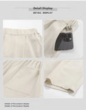 Wiaofellas  -  Ice Silk Suit Shorts Men Women Summer Outdoor Thin Loose Versatile Large Size Five-Part Casual Wide Leg Medium Pants Trendy