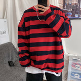 Wiaofellas  - Autumn Spring Men Classic Striped Hoodies Mens Hip Hop Streetwear Sweatshirt Male Casual Trend Cotton Pullover