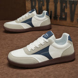 WIAOFELLAS  -  New Fashion Color Patchwork Comfortable Breathable Material Wear-resistant Flat Non-slip PVC Outsole All Match Casual Shoes