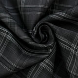 WIAOFELLAS  -  High Street Embroidered Letter Short Sleeve Shirt Hiphop Casual Retro Plaid Lapel Half Sleeve Chicano Top Summer Men's Wear