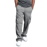 WIAOFELLAS  -  Plus Size M-4XL Men Loose Sport Jogger Pants Casual  Cotton  Gym Fitness Sweatpants Long