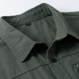 WIAOFELLAS  -  New Cotton Men's Multi Pocket Long Sleeved Shirt, Fashionable Casual, Plus Size, For Spring, Summer, and Autumn Commuting Top