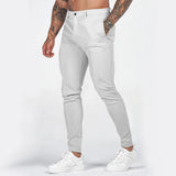 WIAOFELLAS  -  Mens Mid-Waist British Overalls Spring Summer New Outdoor Slim Trousers Straight-Leg Sports Pants Casual Work Pants
