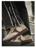 WIAOFELLAS  -  New Fashion Color Patchwork Comfortable Breathable Material Wear-resistant Flat Non-slip PVC Outsole All Match Casual Shoes