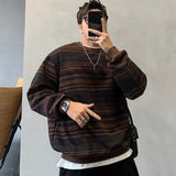 Wiaofellas  -  Men's Pullover 90s Vintage Crewneck Autumn Male Sweatshirt Round Neck Clothing Deals Y2k Clothes Welcome Deal Tops Cotton Emo