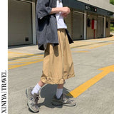 WIAOFELLAS  -  Mountain Outdoor Work Shorts Men's Summer Japanese Style Wide-leg Eight-quarter Pants