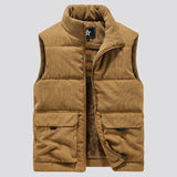 WIAOFELLAS  -  New Vest Men Winter Sleeveless Jackets Winter Warm Coat Vest Men Casual Solid Waistcoat Outwear Chalecos Para Hombre