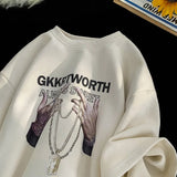 WIAOFELLAS  -  Hip Hop Graphic Men Tshirts Suede Fashion Summer New Short Sleeve T-shirt Oversized Streetwear Male Casual Tops Harajuku T Shirt