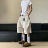 WIAOFELLAS  -  Cropped Pants Summer American Retro Baggy 3d Cargo Capri Pants Hip-Hop Streetwear Trendy Casual Handsome Stylish Pants For Men