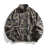 WIAOFELLAS  -  American Retro Camouflage Thin Jacket Men's Summer Sun Protection Clothing Grid Quick Drying Hiking Stand Collar Coat Outdoor