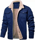WIAOFELLAS  -  Mens Autumn Fleece Warm Thick Jackets Men Fashion Coat Men Casual Jacket Streetwear Breasted Overcoat Men Brand Clothing