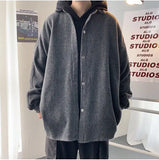 Wiaofellas  -  Men's Trendy Outerwear Ins Men's Trendy Cool Loose New Outerwear Woolen Jacket Men's Outerwear