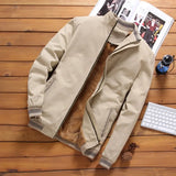 WIAOFELLAS  -  Men Slim Winter Jackets And Coats New Male Fleeces Warm Coats Fit Down Jackets Good Quality Men Cotton Spring Jackets Size