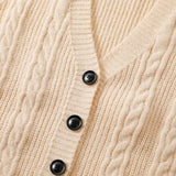 WIAOFELLAS  -  Cardigan Sweater for Men Autumn Winter Casual Knit Coat Loose Vest Sleeveless Vest for Men Sleeveless Cardigan Sweater Fashion