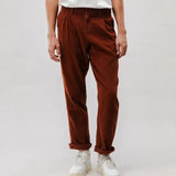 Wiaofellas  -  Spring Autumn New Stylish Straight Cargo Pants Men Casual Texture Corduroy Trousers For Men Loose High-waisted Pants Streetwear