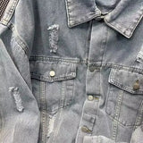 WIAOFELLAS  -  New in Jackets Jens Man Autumn Bomber Denim Jack Work Wear Men's Denim Shirt Mens Clothing Jeans Coat Men Blouse Jean Dresses
