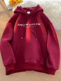 WIAOFELLAS  -  New Letter Printed Hooded Sweatshirts For Men High Street Fashion Pullover Hoodies Y2K Streetwear Oversized Hoody