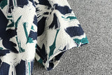 WIAOFELLAS  -  Hawaiian trend short sleeve shirt with abstract pattern Men's seersucker cool breathable comfortable casual shirt