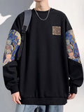 Wiaofellas  -  New Bear Graphic Print Pullovers Men Y2K Vintage Streetwear Crewneck Sweatshirts Hombre Autumn Hip Hop Loose Tracksuit Clothing