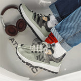 WIAOFELLAS  -  Men Casual Sneakers Platform Running Sports Shoes Fashion Male Lace Up Chunky Tennis Walking Sneakers Comfortable Outdoor Shoes