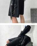 Wiaofellas  -  Working Shorts Men's Trend Korean Version Ins Hip-hop Loose Versatile Sports and Casual Wide-leg Five-point Pants
