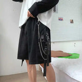 Wiaofellas  -  Working Shorts Men's Trend Korean Version Ins Hip-hop Loose Versatile Sports and Casual Wide-leg Five-point Pants