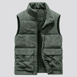 WIAOFELLAS  -  New Vest Men Winter Sleeveless Jackets Winter Warm Coat Vest Men Casual Solid Waistcoat Outwear Chalecos Para Hombre