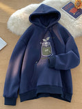 WIAOFELLAS  -  Autumn Kawaii Cartoon Graphic Hoodies Men's Y2K Streetwear Personality Sweatshirts Hip Hop Fashion Fleece Baggy Pullover Hoody