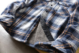 WIAOFELLAS  -  Americans Style Men's Winter Sherpa Fleece Lined Flannel Shirt Jacket Workwear Warm Button Up Plaid Shirt Jacket Male Clothing