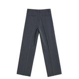 Wiaofellas  -  Suit Pants Casual Spring New Fashion Loose Zipper Pocket Male Straight Wide Legs Trousers Solid Color Korean Streetwear