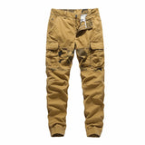 WIAOFELLAS  -  Fashion Cargo Pants Men Streetwear Leisure Thick Cotton Jogger Pants Multi Pockets Ankle Banded Man Casual Trousers MY193