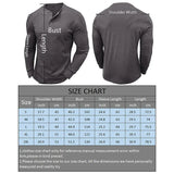 WIAOFELLAS  -  Men's Cotton T-shirts Autumn Winter Long Sleeve Henry Shirt for Men Retro Pure Color T-shirt