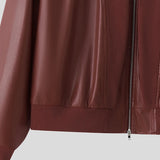 WIAOFELLAS  -  Men Jackets PU Leather Patchwork Stand Collar Long Sleeve Zipper Coats Men Streetwear Loose Punk Style Fashion Jackets