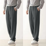 Wiaofellas  -  Anti-wrinkle-free Ironing Trousers for Men Slim Feet High-end Formal Suit Pants Casual Nine-point Pants