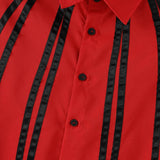 WIAOFELLAS  -  Men Shirt Patchwork Color-block Lapel Long Sleeve Men Clothing Loose Streetwear Fashion Casual Tops Male Shirts S-5XL
