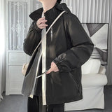 Wiaofellas  -  Couple Work Jacket Men's Autumn Winter Trendy Brand Loose Hooded American Versatile Functional Jacket