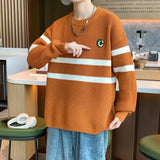 Wiaofellas  -  Fashion Sweater Men's Autumn High Street Hoodie Men's Sportswear Casual Knitted Dancing Men's Warm Solid Color Tops