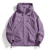 WIAOFELLAS  -  Spring Autumn Outdoor Waterproof Hooded Jacket Men Windbreaker Coat Breathable Fishing Camping Windproof Jackets Couple Outwear