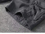 WIAOFELLAS  -  Summer Fashion Retro Workwear Cotton Shorts For Men Heavy Water Wash Multi Pocket Pants Loose Straight Leg Trendy Man Short