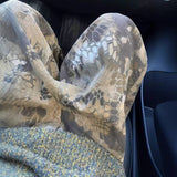 WIAOFELLAS  -  American retro snake pattern jeans men's summer handsome high-end straight camouflage pants cleanfit scimitar pants